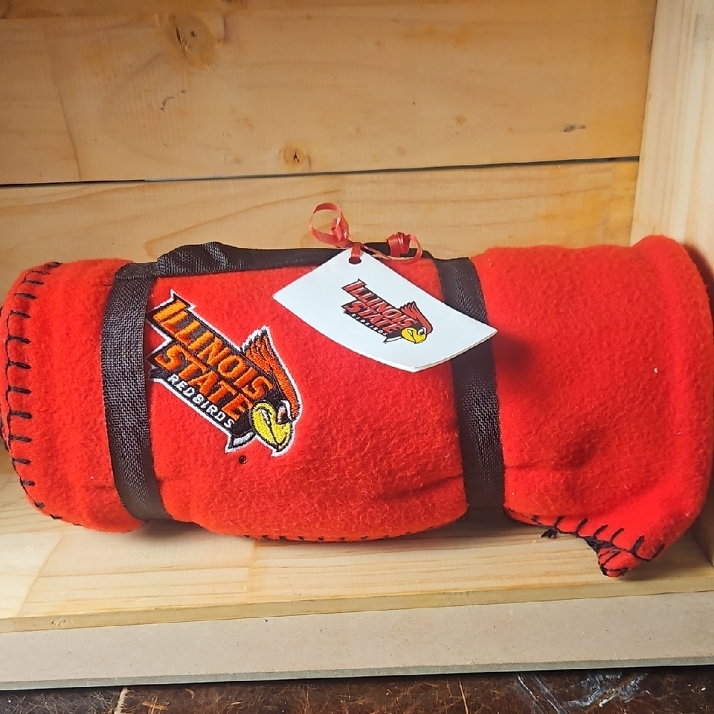 Illinois Redbirds Fleece Blanket - Red
